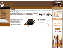 Tablet Screenshot of justaboutcoffee.com